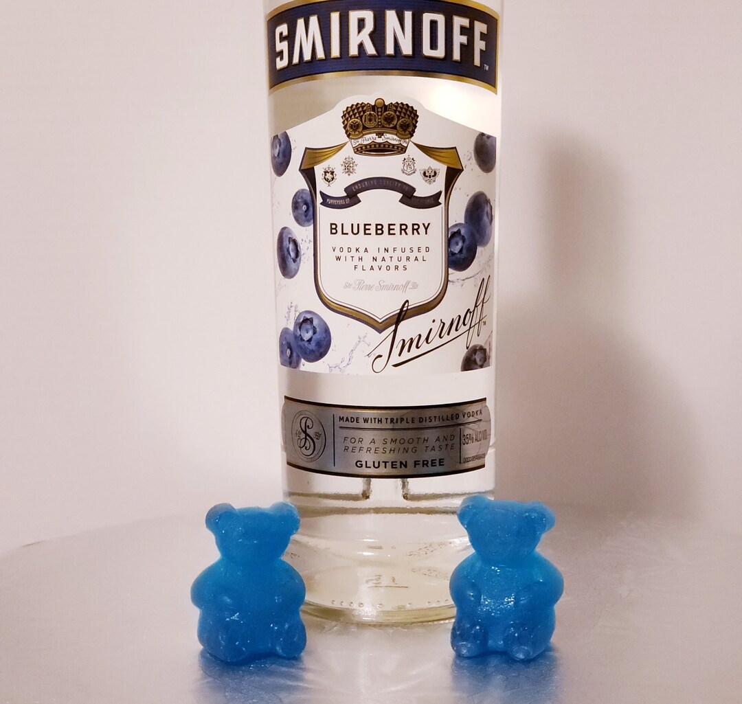 Berry Blueberry Vodka Flavored Adult Gummy Bears Liquor Gummy Etsy
