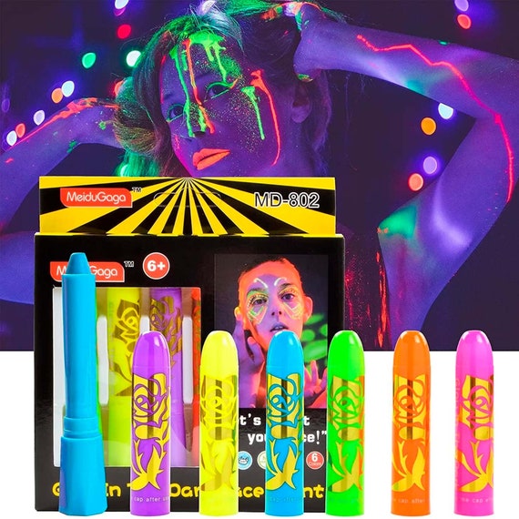 Glo Blacklight UV Paint Kit For Body and Face