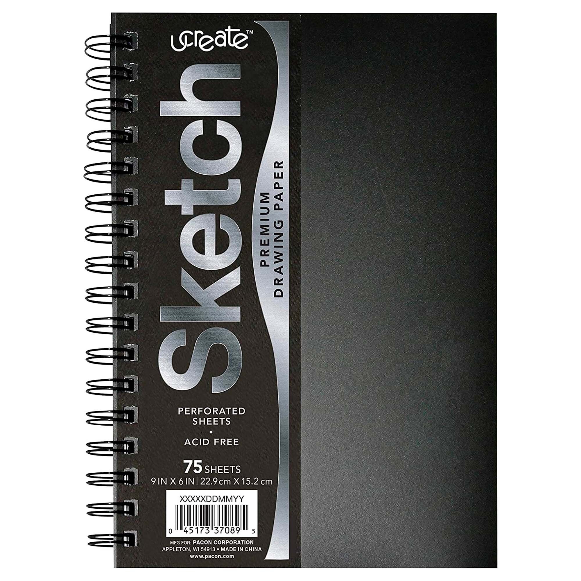 Premium Sketch Pad 9in x 12in (Styles May Vary)