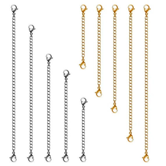  OHINGLT Necklace Extender 10Pcs Chain Extenders for
