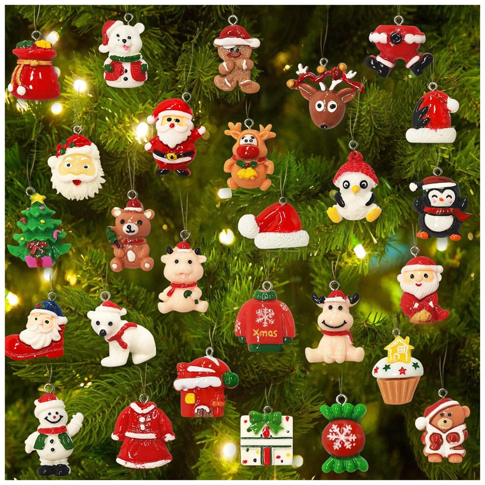 Mini Christmas Ornaments for Mini Tree Decorations Small Christmas