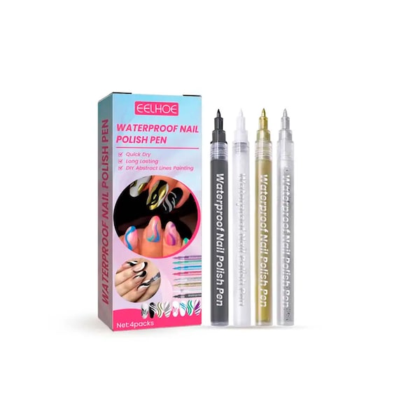 Amazon.com : 6 Pcs/Set Nail Art Pens Set, Nail Art 3D Painted Pen Drawing  Nail Point Graffiti Dotting Pen Nail Polish Pens Drawing Painting Liner for  DIY Nail Art Beauty Adorn Manicure