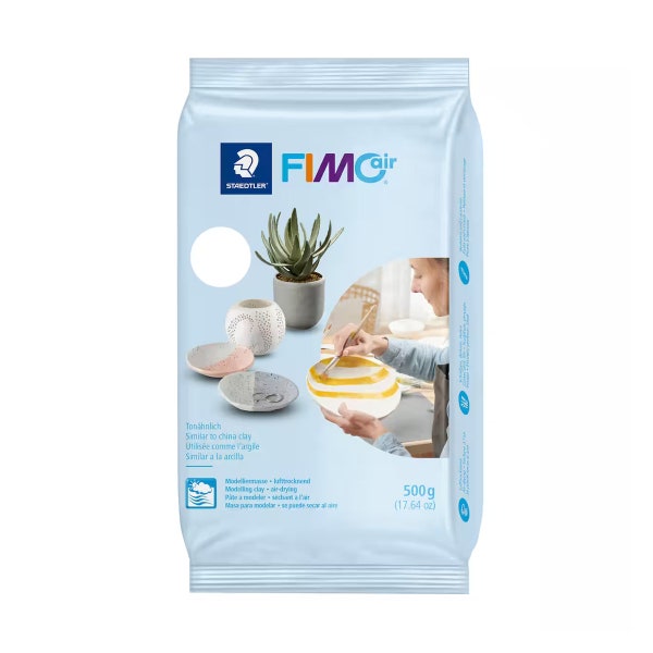 FIMO Air 1,1 lb. Pâte à modeler blanche séchée à l'air