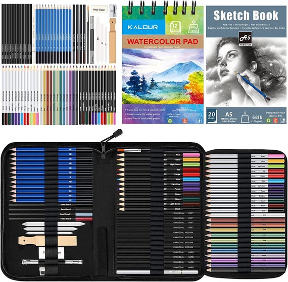 Art Supplies Sketching Drawing Kit Set With Shading Pencils - Temu Republic  of Korea