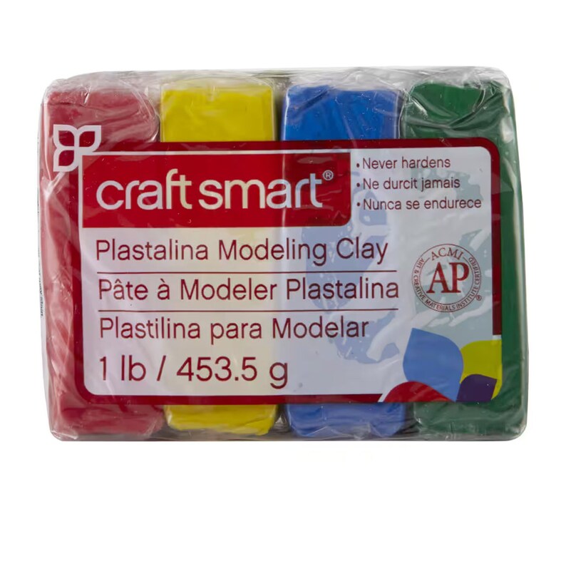 Plastalina Modeling Clay 4 Primary Colors Etsy