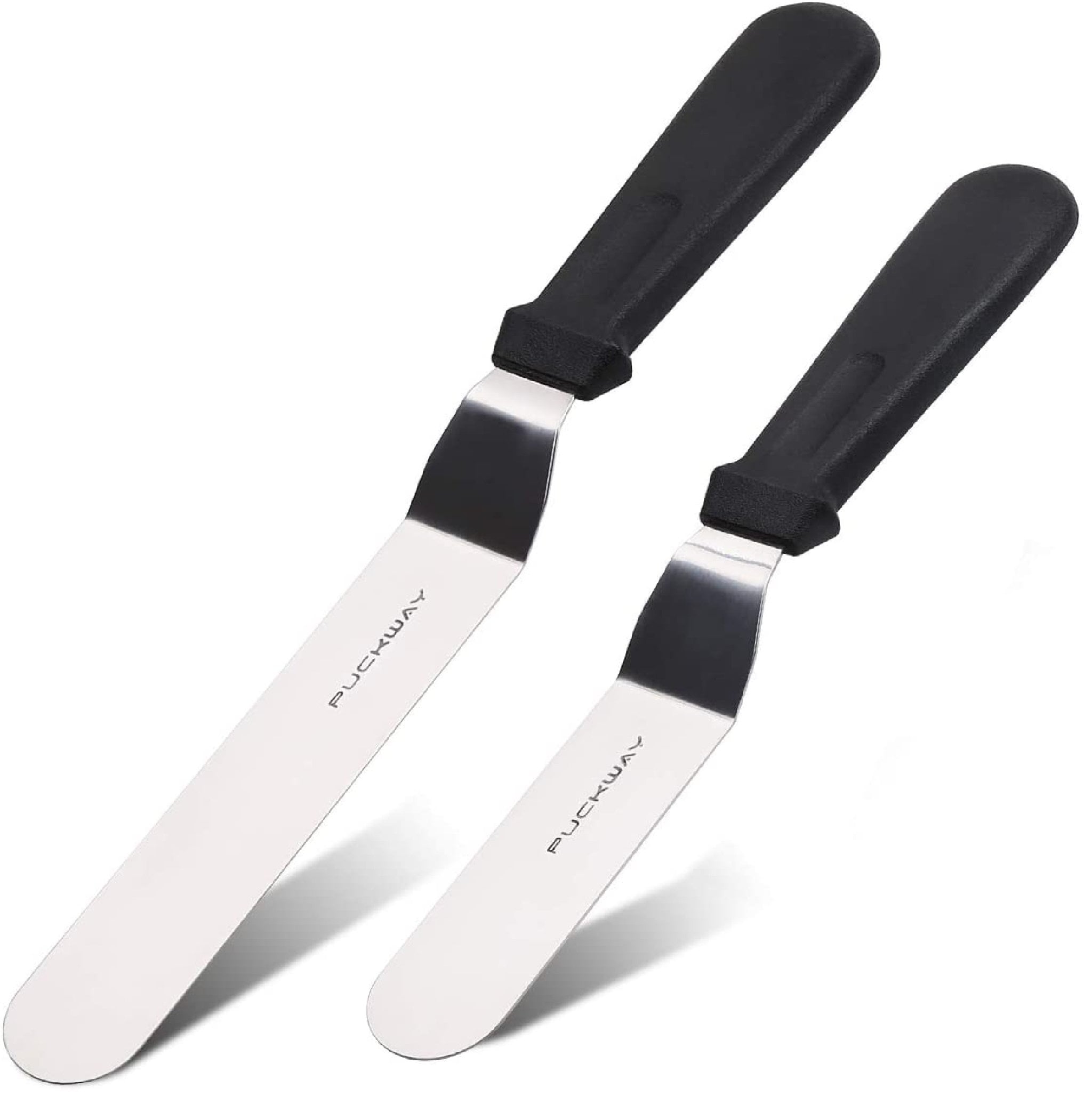 Angled Icing Spatula, Stainless Steel Offset Spatula, Cake Spatula Set , 8  Inch Blade 