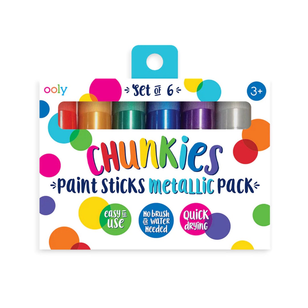 Chunkies Paint Sticks Metallic Set of 6 Etsy