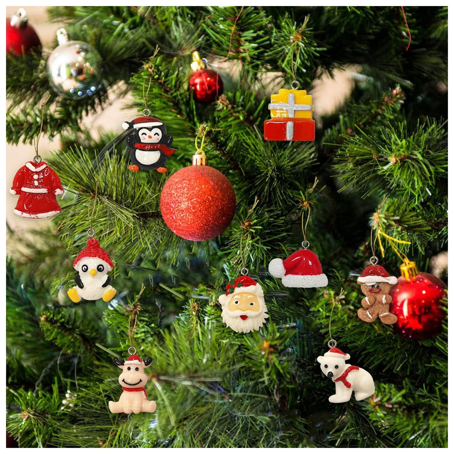 Mini Christmas Ornaments for Mini Tree Decorations Small Christmas