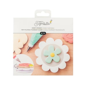 Maitys Cookie Turntable Swivel Cookie Stand Cookie Decorating Turntable and  Anti-slip Silicone Mat for Cake Sugar Icing Cookie Tools