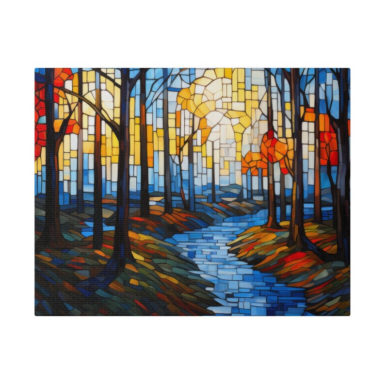 Photo inspiration: Fresh Look at Legendecor Art Nouveau Mosaic Modern Art River Through A Forest