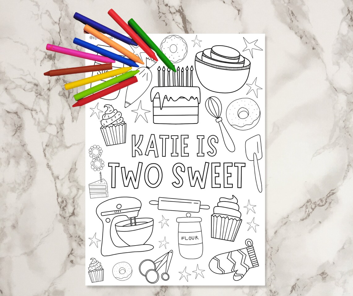 Custom Coloring Pages Set of 3 Personalized Coloring Printable for Your
