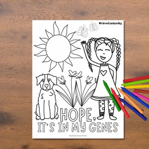 Rare Disease Day Coloring Printables - 100% Profits Donated - Raise ...