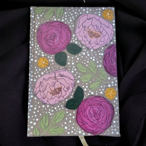Flower Outline Journal