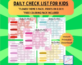 Lista de verificación diaria imprimible Tabla de comportamiento de tareas para niños Reglas de verano Horario de rutina para niños Planificador diario minimalista Lista de tareas Escuela en casa