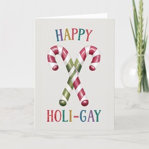 Joyeux Holi-gay | de voeux de Noël | Gay vacances | Fêtes de Noël LGBT