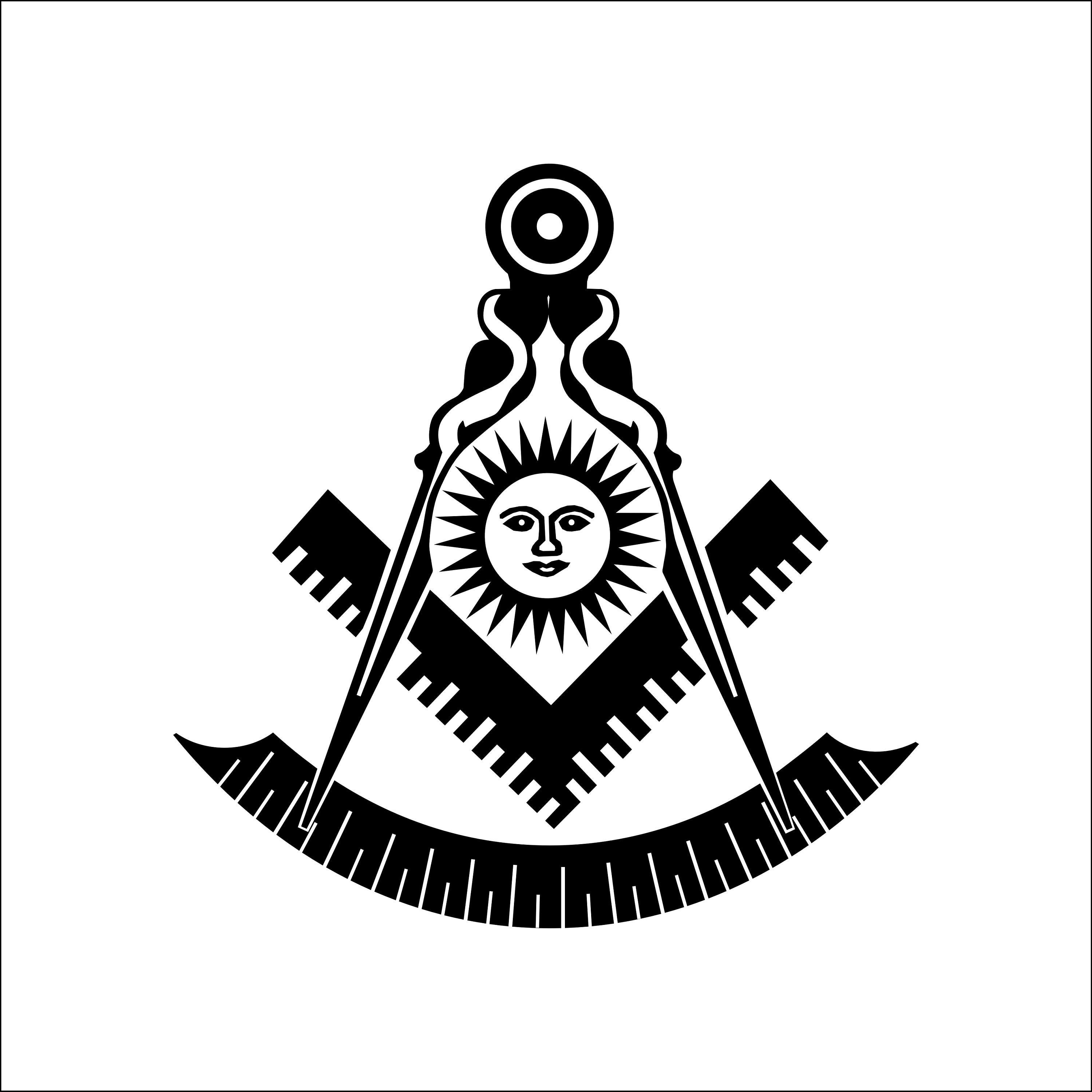 Past master mason square and compass svg etsy