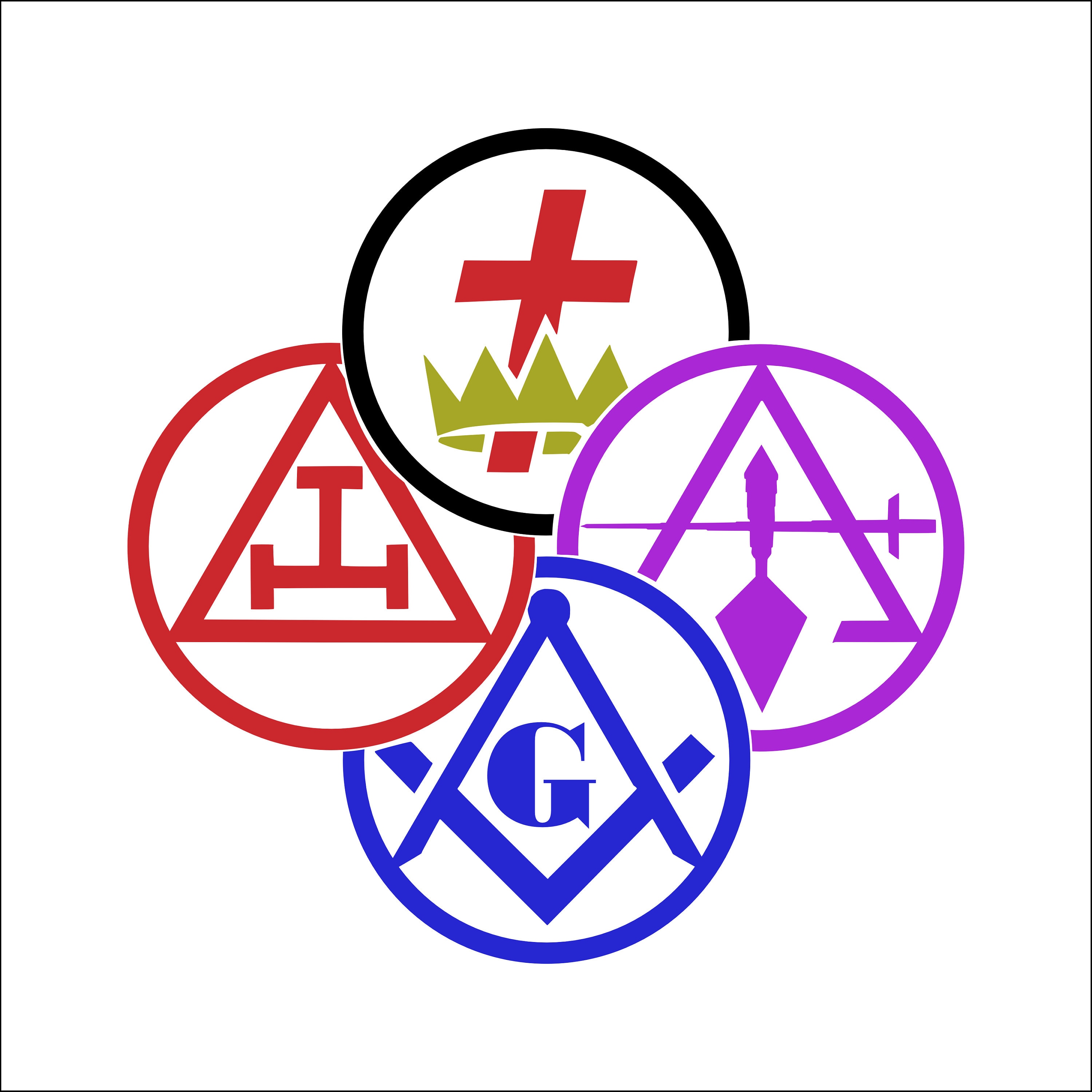 York Rite Bodies Pinwheel SVG - Etsy