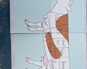 Cow archery target