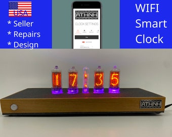 Reloj Volcánico Medio Nixie