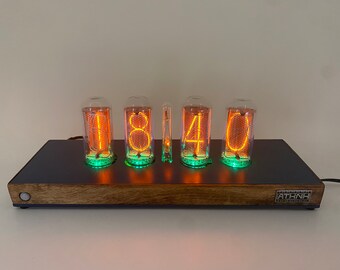 Reloj inteligente Nixie de gran tamaño con tinta