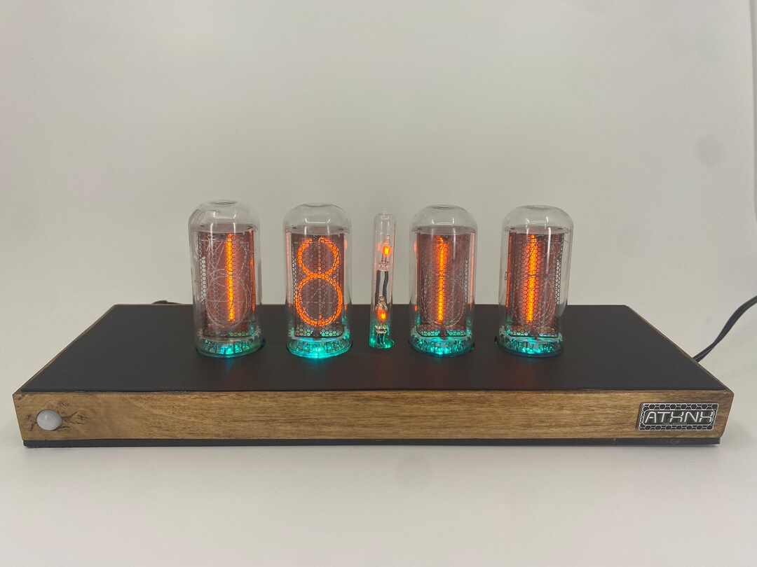 Matte Black Large Nixie Smart Clock - Etsy