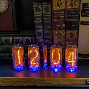 Navy Large Nixie Smart Clock