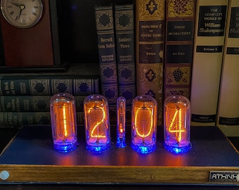 Reloj inteligente Nixie grande - Azul marino