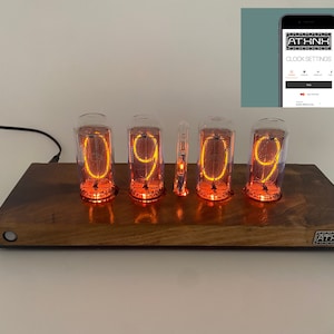 Large Nixie Smart Clock -  Retro Meets Modern Elegance! - Crafted in the USA