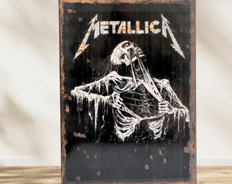 Metallica plate style table