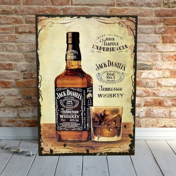 Tableau Jack Daniels façon plaque émaillée