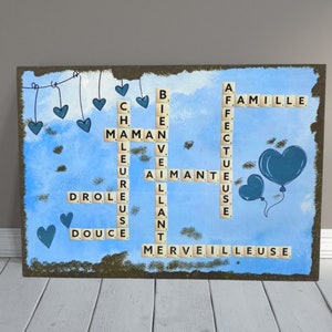 Mom Scrabble board