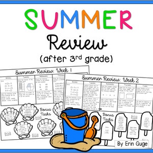 Summer Review For After 3rd Grade: Math and Language Arts