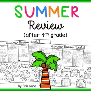 Summer Review For After 4th Grade: Math and Language Arts