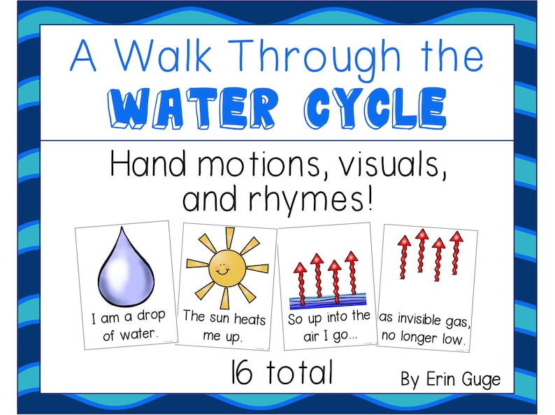 Water Cycle Activity Walk Through the Water Cycle Etsy