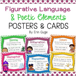 Affiches et cartes en langage figuratif et éléments poétiques