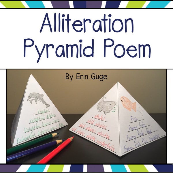 Poetry Writing: Alliteration Pyramid Poem - Lesson Plans and Printables