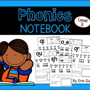 Phonics Notebook: Long Vowels, Vowel Teams, Diphthongs, Digraphs, R-controlled, Silent E