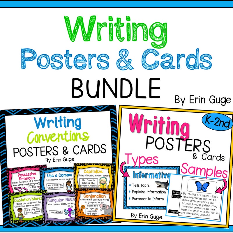 Writing Poster Etsy