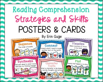 Reading Comprehension Strategies and Skills Posters and Cards