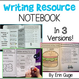 Writing Resource Notebook (Differentiated and in 3 Formats!)