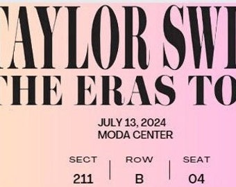 Editable Concert Tickets