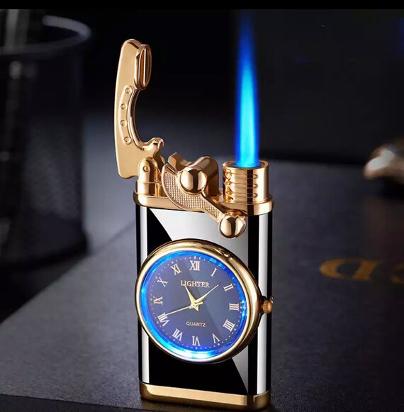 Cohiba Metal Gas Butane 3 Torch Jet Flame Cigar Lighter With Punch Cigarette Windproof Lighters Gift
