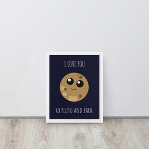 I Love You to Pluto - Etsy
