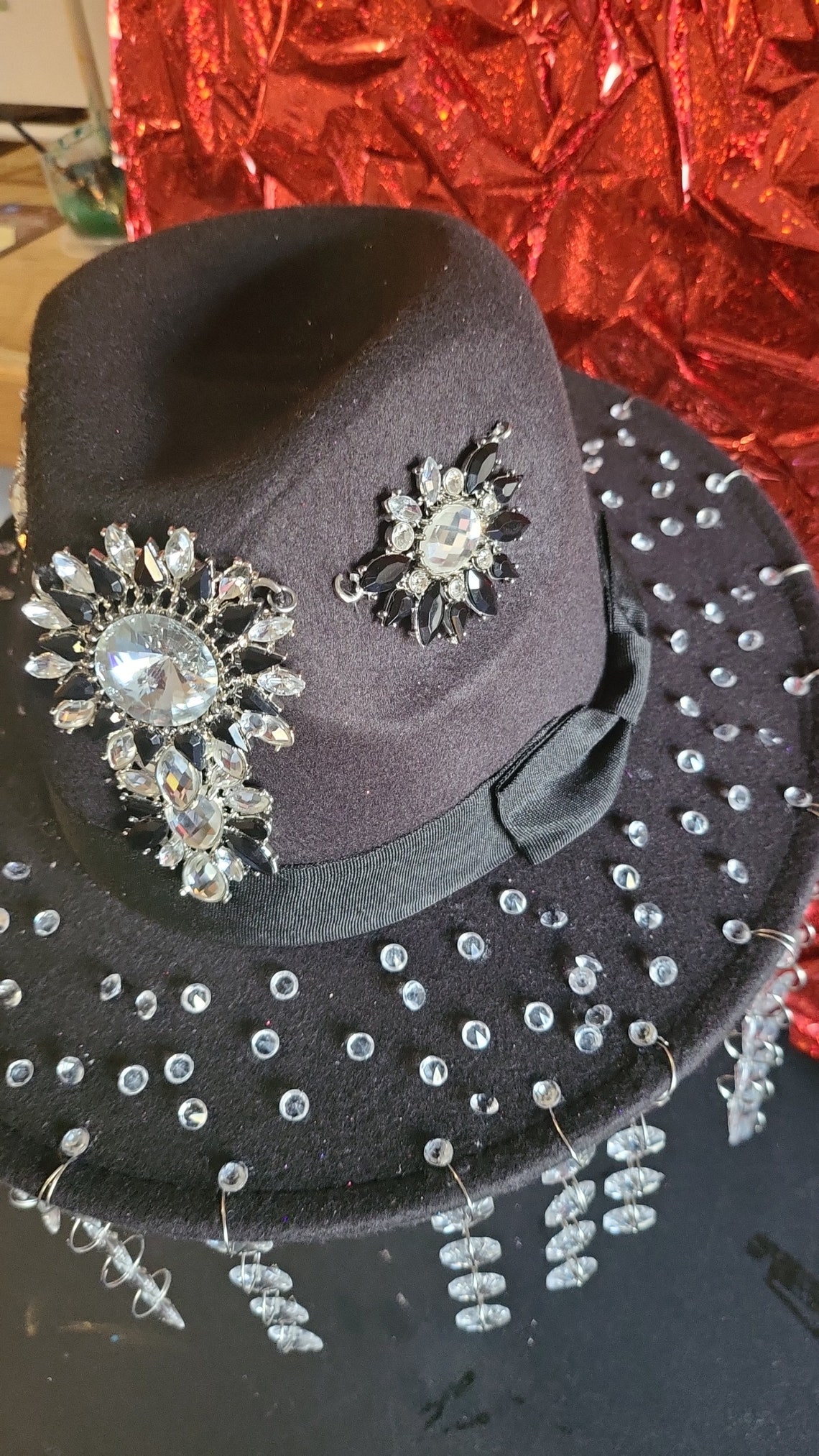 Custom Jeweled Rhinestone Hats All Occasion Variety Fun Adult Summer ...