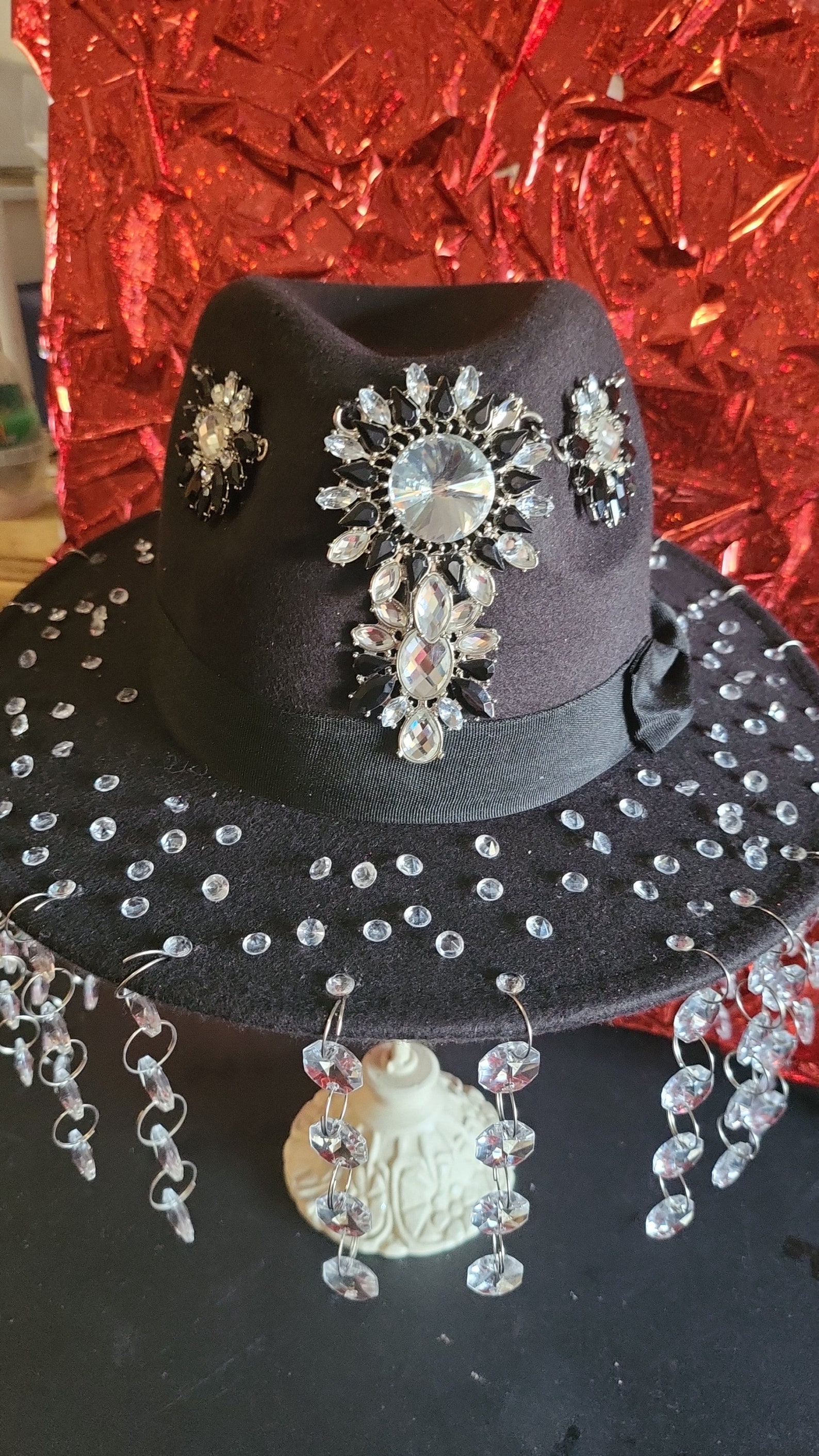 Custom Jeweled Rhinestone Hats All Occasion Variety Fun Adult Summer ...