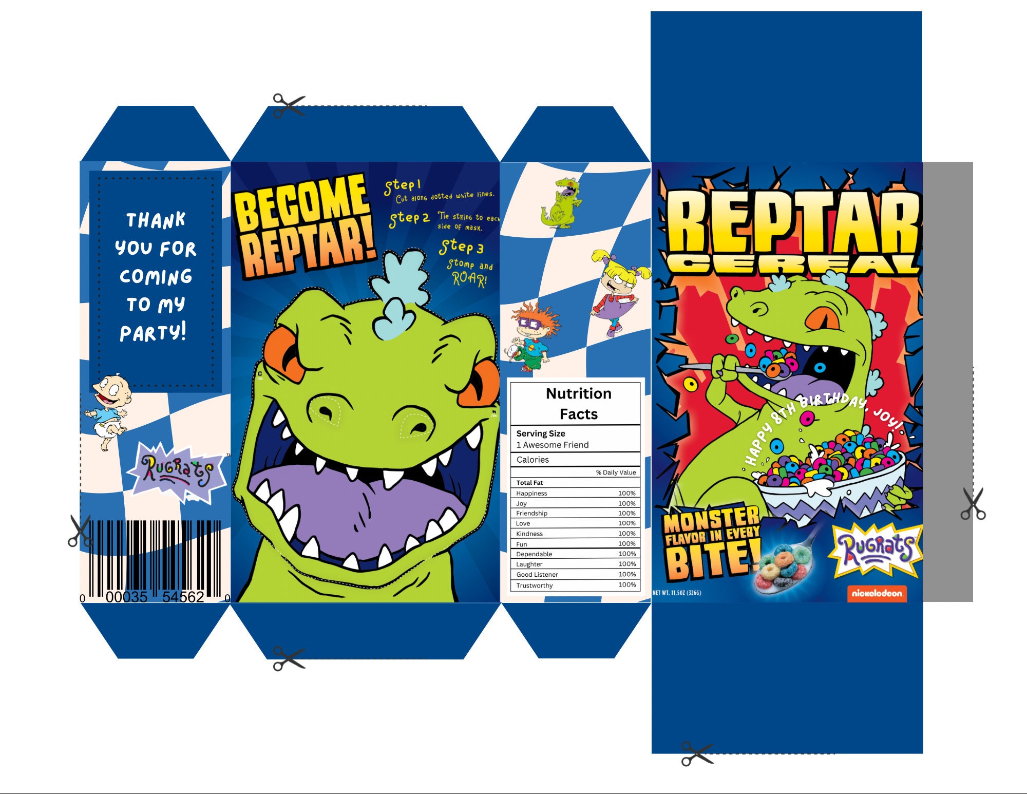 Editable Cereal Box, Fun Cereal Box Template, Kids Birthday, Kids Editable Cereal Box, Fun Cereal Box Template, Kids Birthday, Kids