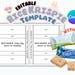 Editable Rice Krispies, Rice Krispies Template, Rice Krispies Packaging Template, 8.5 X 11 Sheet ...