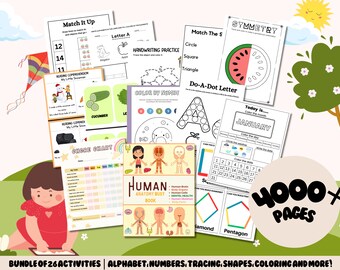 Toddler Activity Bundle: 26-in-1 Educational Games (Digital Download)