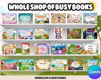 Ultimate Busy Books Bundle: 24-in-1 Canva Editable (Digital Download)
