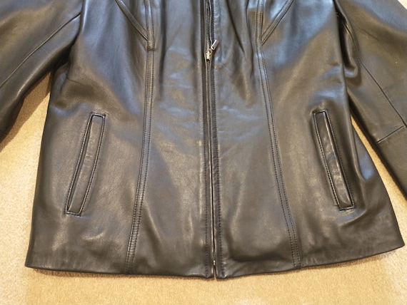 Vintage Sonoma Women's Black Lambskin Leather Jac… - image 3